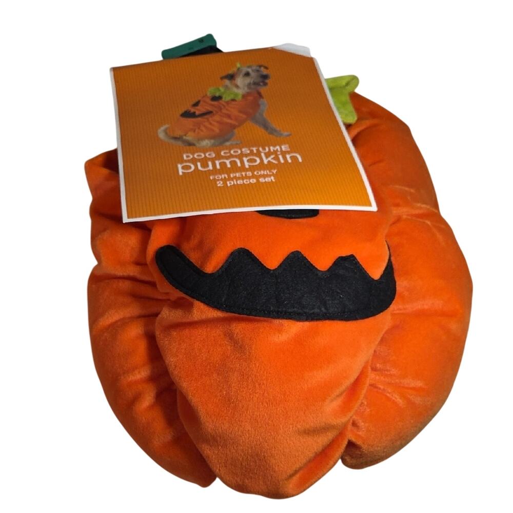 Pumpkin Pooch Dog Costume Halloween Outfit Dogs Size Medium 13-20 lbs NWT